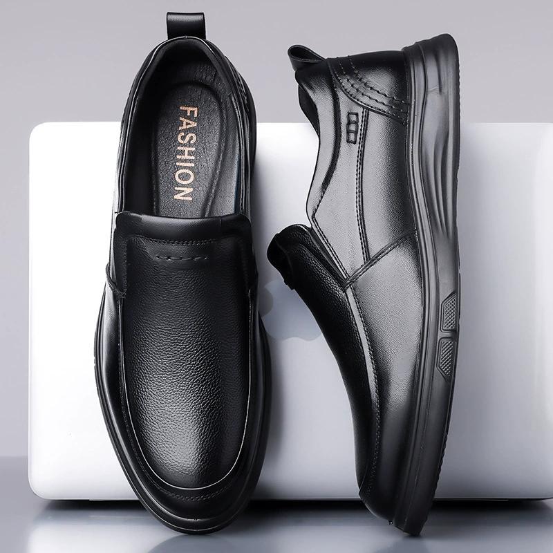 Chaussures Décontractées Homme Haute Qualité Chaussures Homme Cuir Véritable Chaussures Plates Confortables Chaussures de Conduite Mocassins Homme Extérieur Grande Taille 38-44