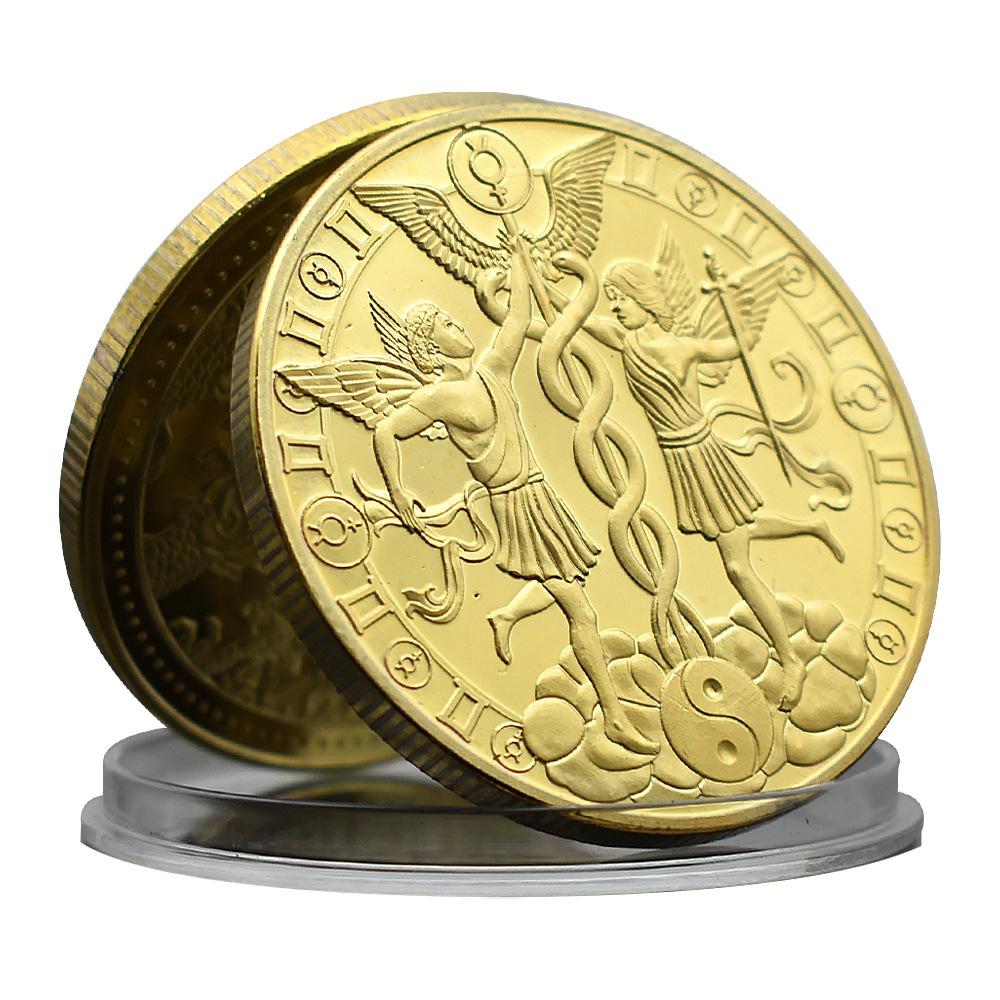 Gold Zodiac Coins, Collectible Gifts, Collectible Commemorative Coins, Commemorative Medals, Medals and Badges