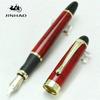 JINHAO X450 Hundra Gräs Röd Snidad Högkvalitativ Iraurita Spets Reservoarpenna Kontorsmaterial Skola&Kontor Skrivpresent
