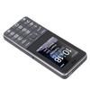 Unlocked Cell Phone 2G Dual SIM Big Key Basic Phone with 2.4 Inch Color Screen SOS Emergency Call Loud Speaker Black