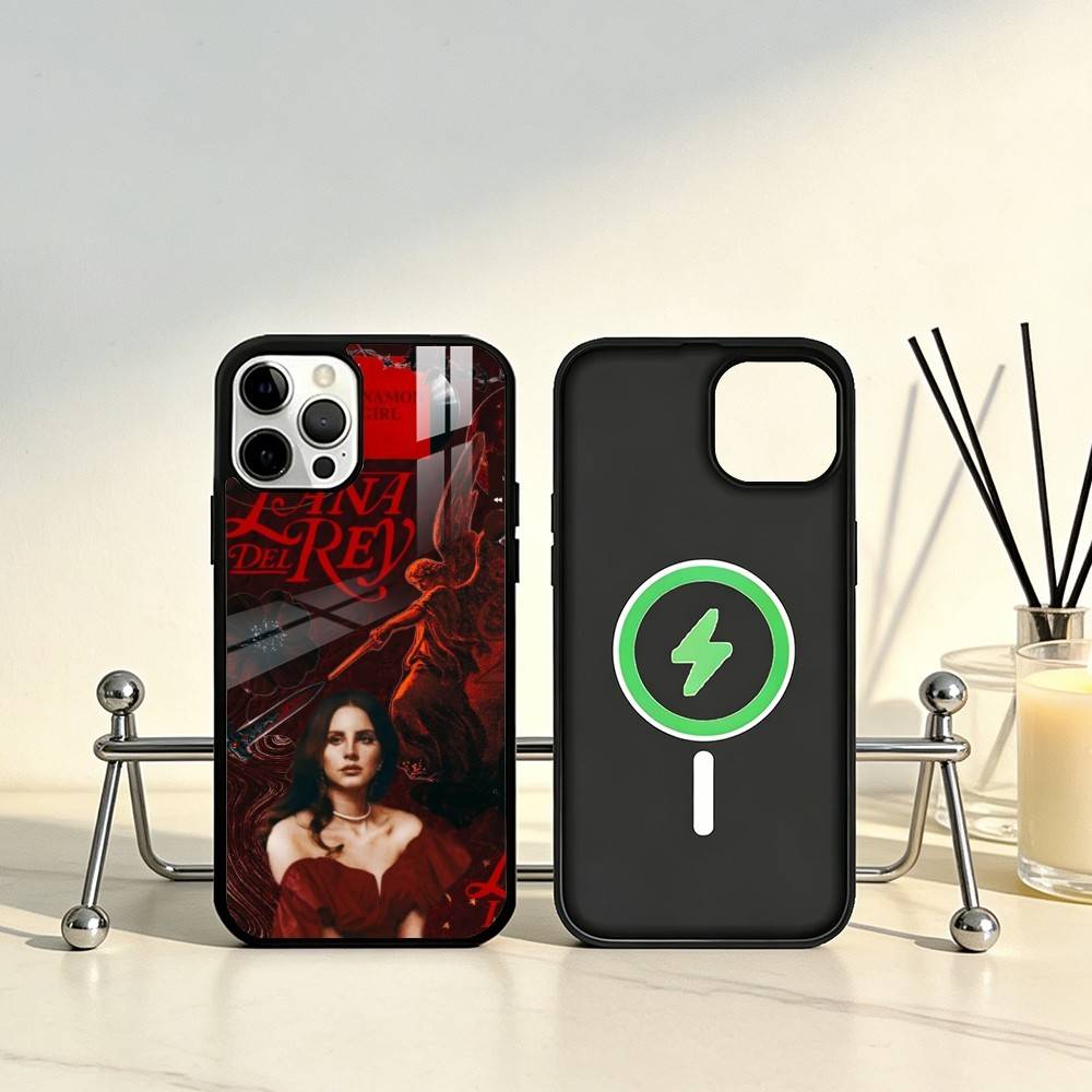 

Чехол для телефона L-Lana D-Del Rey для iPhone 17, 16, 15, 14, 13, 12, 11 Plus, Pro Max Магнитный для Magsafe Беспроводной зарядки iPhone15