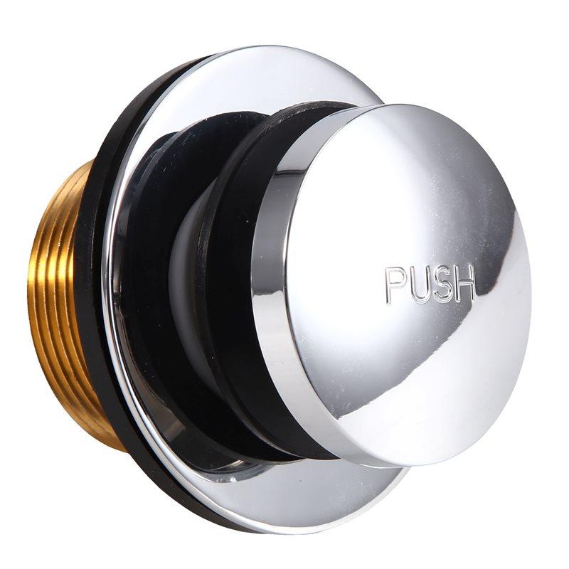 ABKP-For LDR 502 5108CP Chrome Toe Touch Bath Tub Drain Stopper With Flange And Drain Washer
