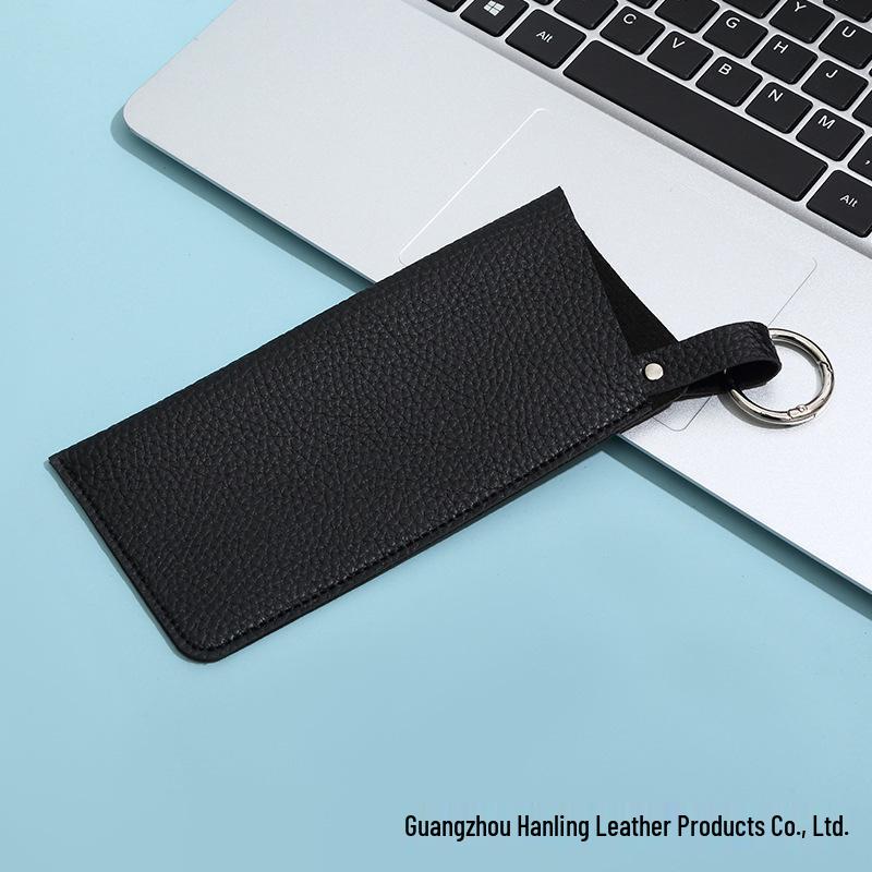 Customizable PU Portable Glasses Hanging Case for Sunglasses & Eyeglasses