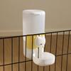 2PCS Cage Mounted Automatic Pet Food Water Dispenser with Cartoon Cats Design Easy Installation For Home Feeding Supply
