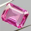 Natural Pink Sapphire 12ct Emerald Cut Certified Loose Gemstone