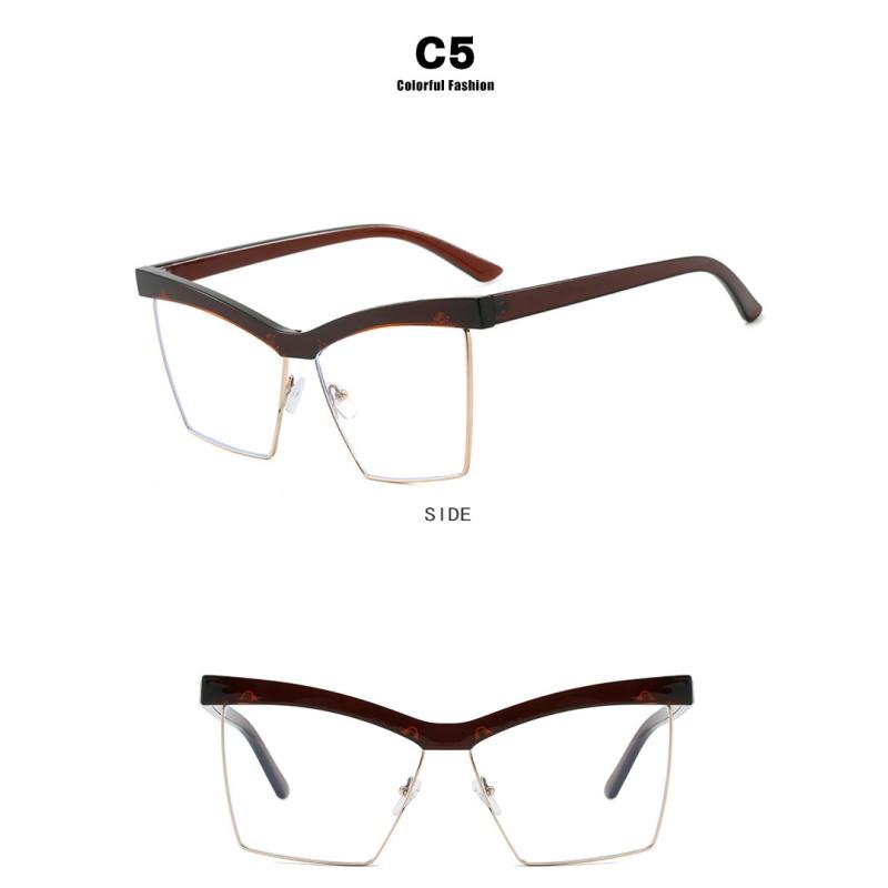 Women's glasses, cat's eye large-frame square glasses.