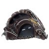 ZETT Neo Status E1 Type Soft Baseball Glove for Second and Brown x Size 4 Shortstop, Right-Handed Throw, Black, (BRG312630)