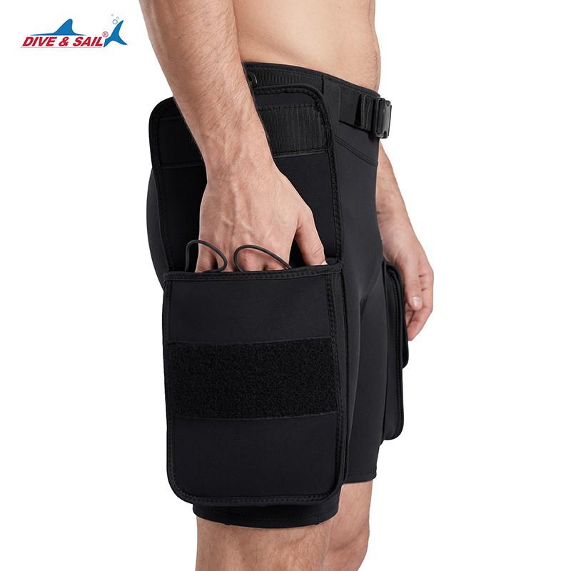 Herren 3mm Neopren Tauchshorts mit großen Taschen Schnorcheln Surfen Segeln Wassersport