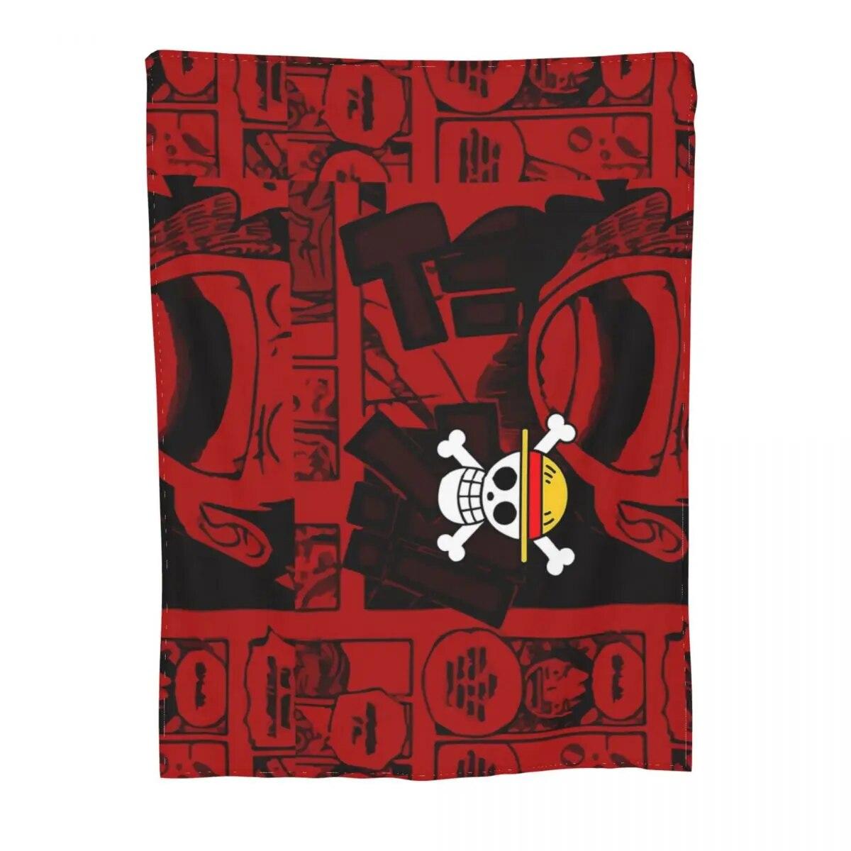 

Цельное одеяло с пиратским флагом, нечеткое одеяло, летнее украшение для кондиционера, мягкое теплое покрывало 75x100cm