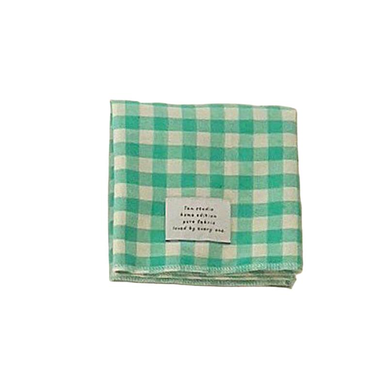 1PC Cotton Plaid Placemat Kitchen Decor Checkered Tablemats Ins Grid Series Meal Mat Photography Props 38x28cm