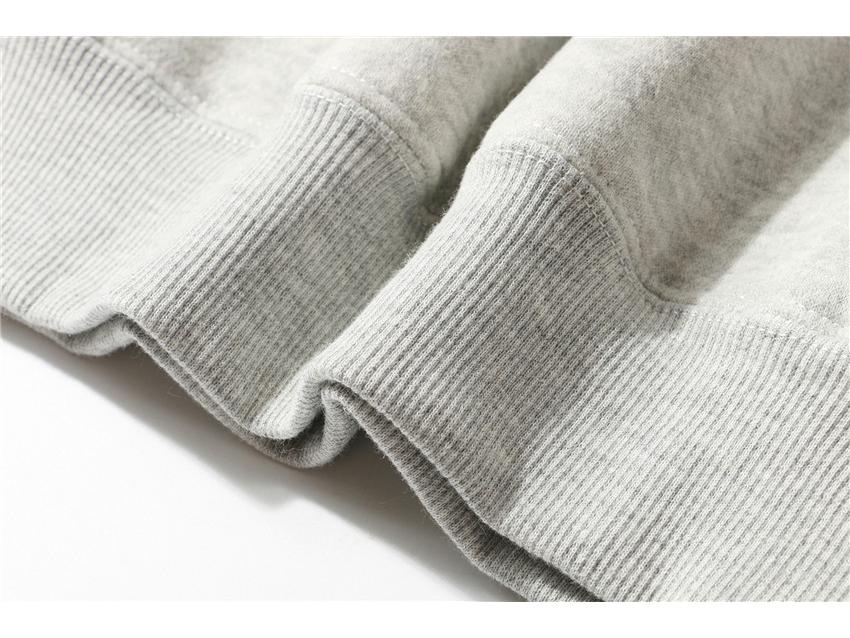 Unisex Casual Fleece Hoodie: 2021 Autumn/Winter Cotton, Plain Style Sweatshirt