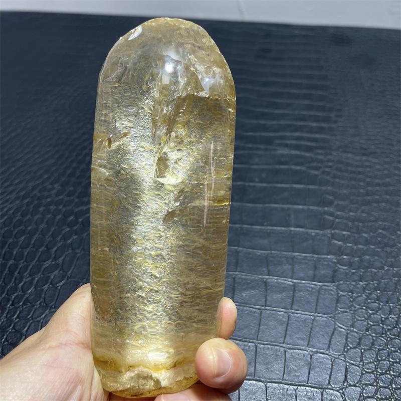 610g Rainbow Clear Lemurian Seed Quartz Natural Point Cluster Crystal Rough Healing