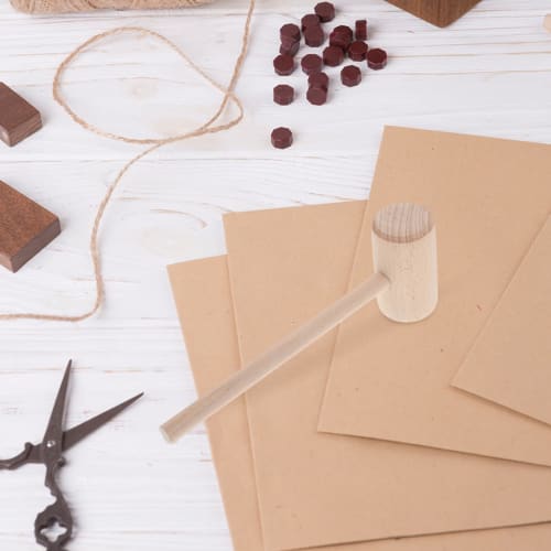 GALPADA Leatherworking Hammer, Versatile Wooden Hammer for Leather and Woodworking Projects