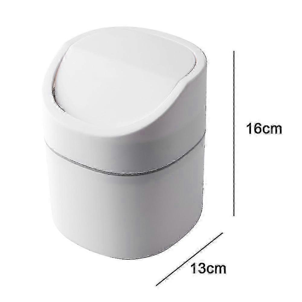Desktop, Tabletop or Coffee Table Mini Trash Can with Lid