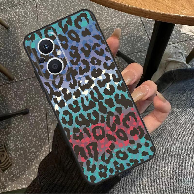 Leopard Skin For OPPO Reno 14 13 12 11 10 Pro 8T 11F 12F 13F 14F 7 8 Lite OPPO Find X8 X6 X5 X9 Pro Case