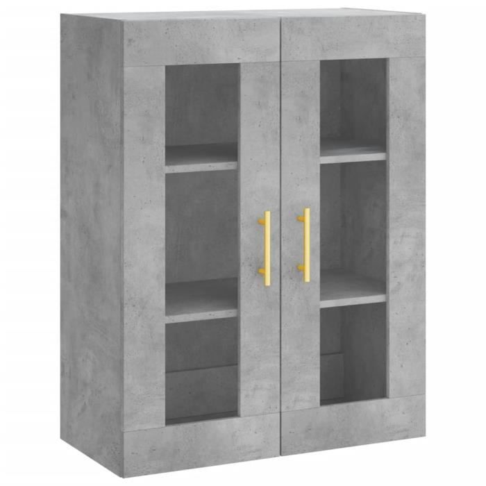 VidaXL Armoire murale gris béton 69,5x34x90 cm 828472