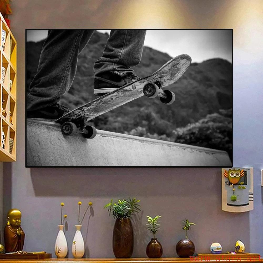 Skateboard Lover Extreme Sports Poster Art Prints Canvas Painting for Living Room Wall Art Pictures Boy Room Decoration Cuadros