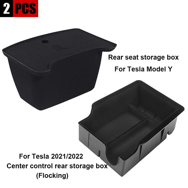 Pentru Tesla Model 3 2022 Model Y 2023 Cutie de depozitare Cotiera centrala Cutie ascunsa Suport pahare Organizator interior masina