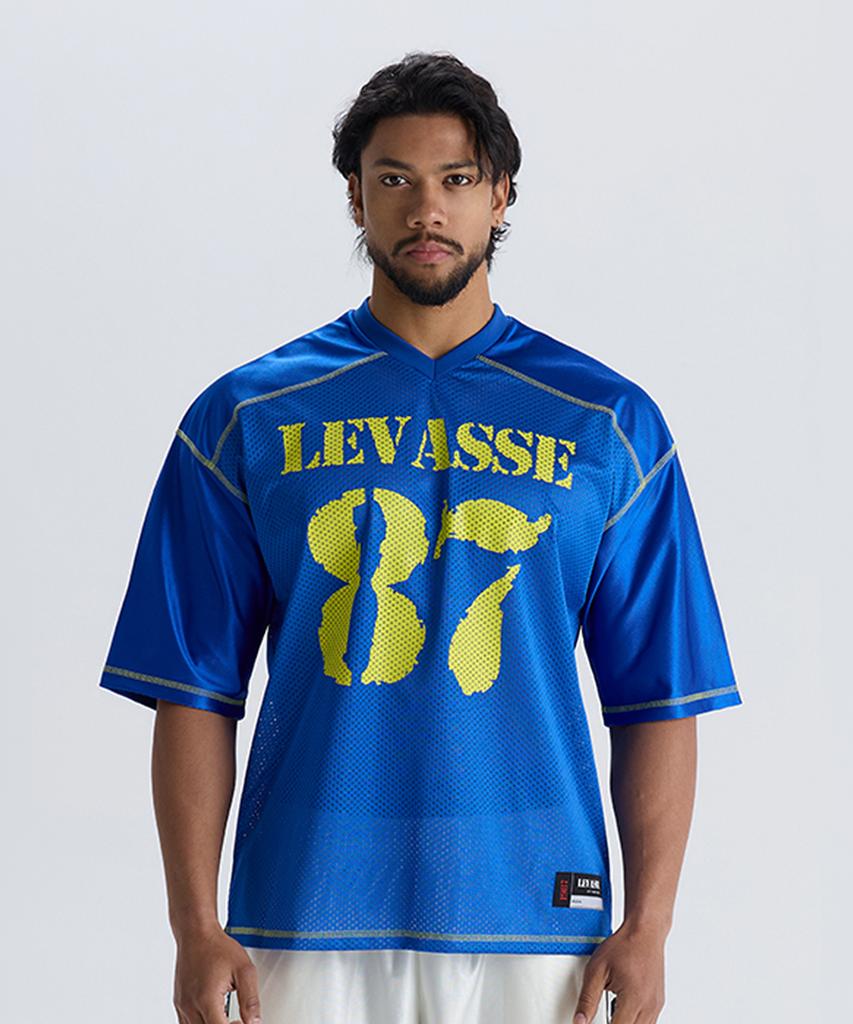 Leubase Mesh Rugby Shirt – Blue