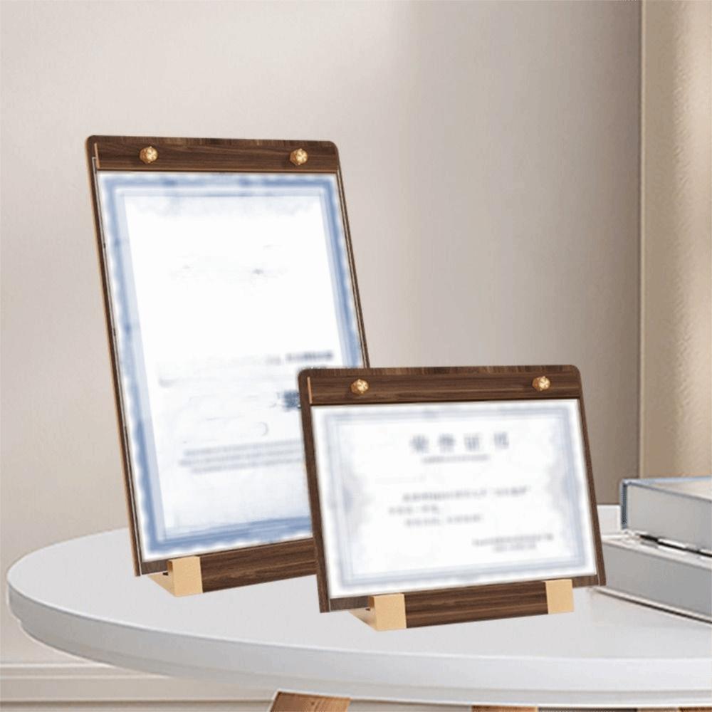 Non-slip Base Table Sign Holder Horizontal/Vertical Table Top Sign Display Shelf Wedding