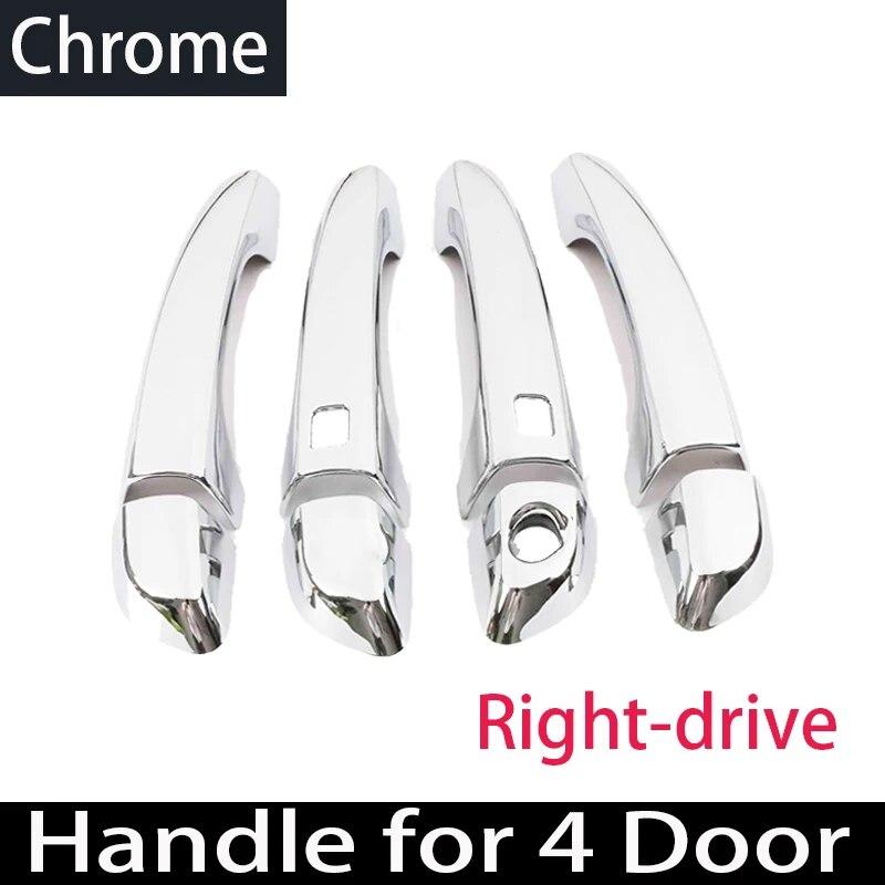 

Наружная дверная ручка из углеродного волокна, чехол для Hyundai Elantra Avante AD 2016 2017 2018, хромированная черная отделка, автомобильные аксессуары Chrome 2 holes RHD