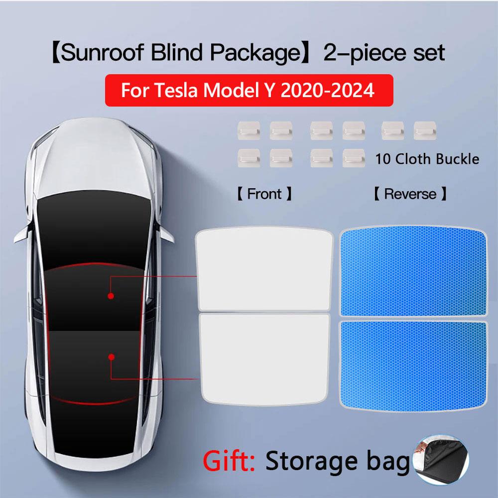 Sunshade Roof for Tesla Model Y Juniper 2025 Never Sag Nano Ice-Crystal Heat Insulation Glass Roof Shade Model 3 Highland 2024
