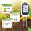 7-in-1 Soil & Water Meter Digital Plant Temperature/Soil Moisture/pH Meter/Light Intensity/Fertility/EC/TDS with Backlit LCD Display