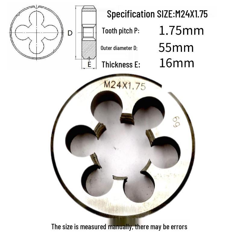 Kulatá vratidlo M24-M26 x 0,5-3 mm, Chod vpřed/vzad, Pravý/Levý závit