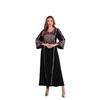 Elegant Rhinestone Embroidered Abaya - Dubai Style Women's Long Robe