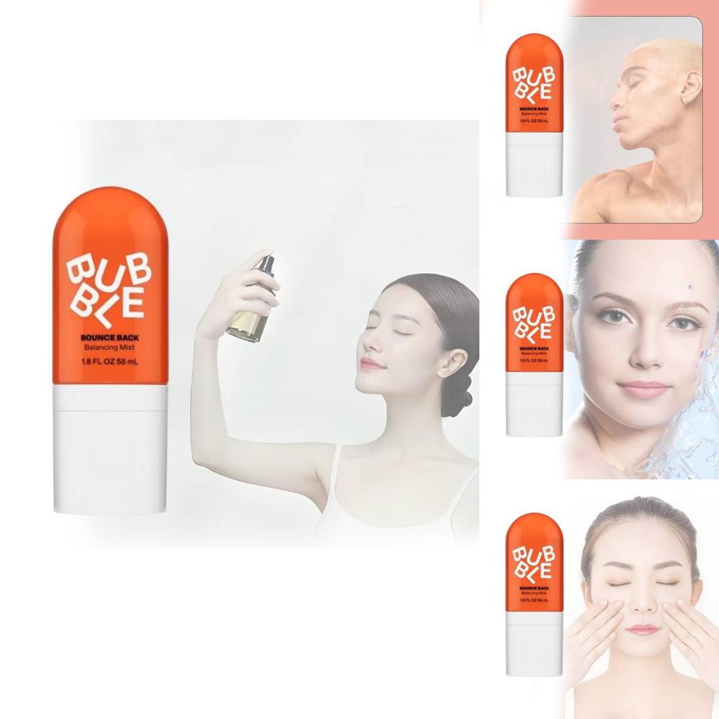 Refreshing Bubble Rebound Balancing Facial Mist Hydrating Skin Toner 55ml For Radiant Glow