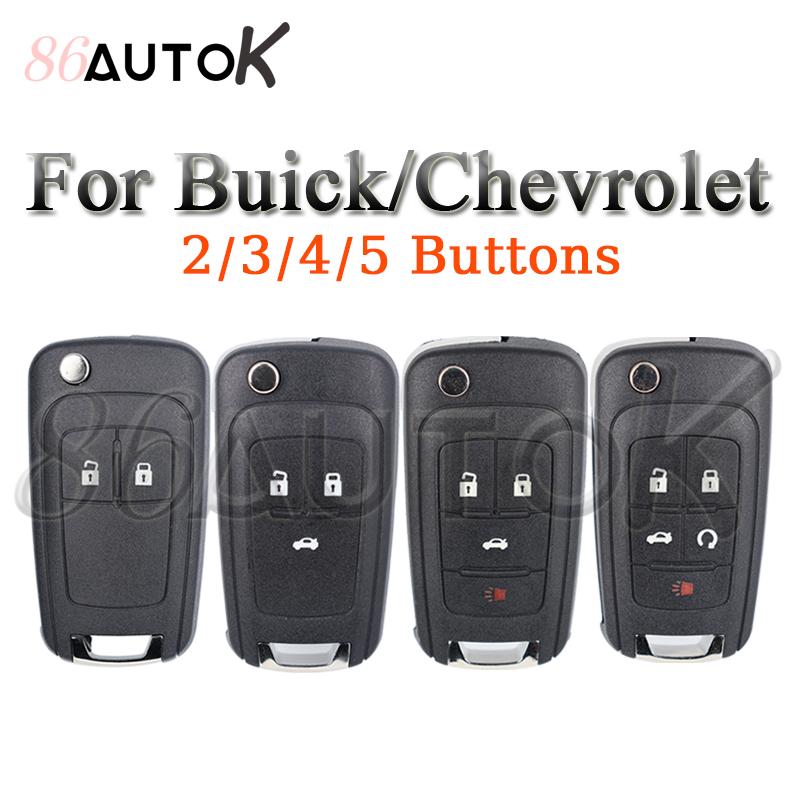 Car Key Case For Buick For Chevrolet Camaro Impala Aveo Malibu Sail Orlando Cruze Epica Trax Spark Car Remote Key Shell Cover
