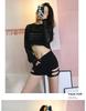 2025 Sexy Cutout High-Waist Plus Size Pole Dance Shorts Women's Summer Hot Pants