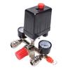 Air Compressor Pressure Switch 175PSI Vertical Switch Manifold Regulator with Valve Control Regulato