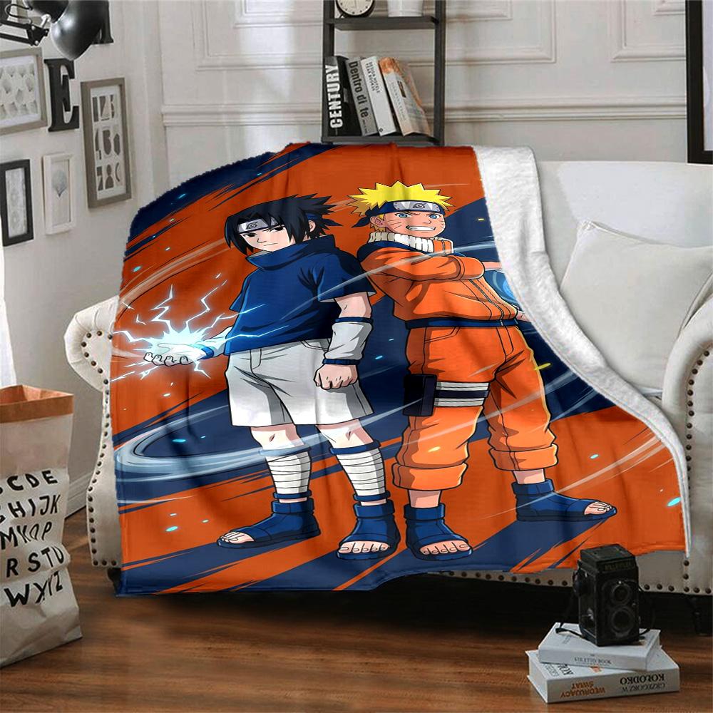 Naruto Blanket Soft Warm Cozy Suitable for Office Chair Picnics Seaside Four Seasons Multipurpose Digital Print Birthday Christmas Gift Blanket