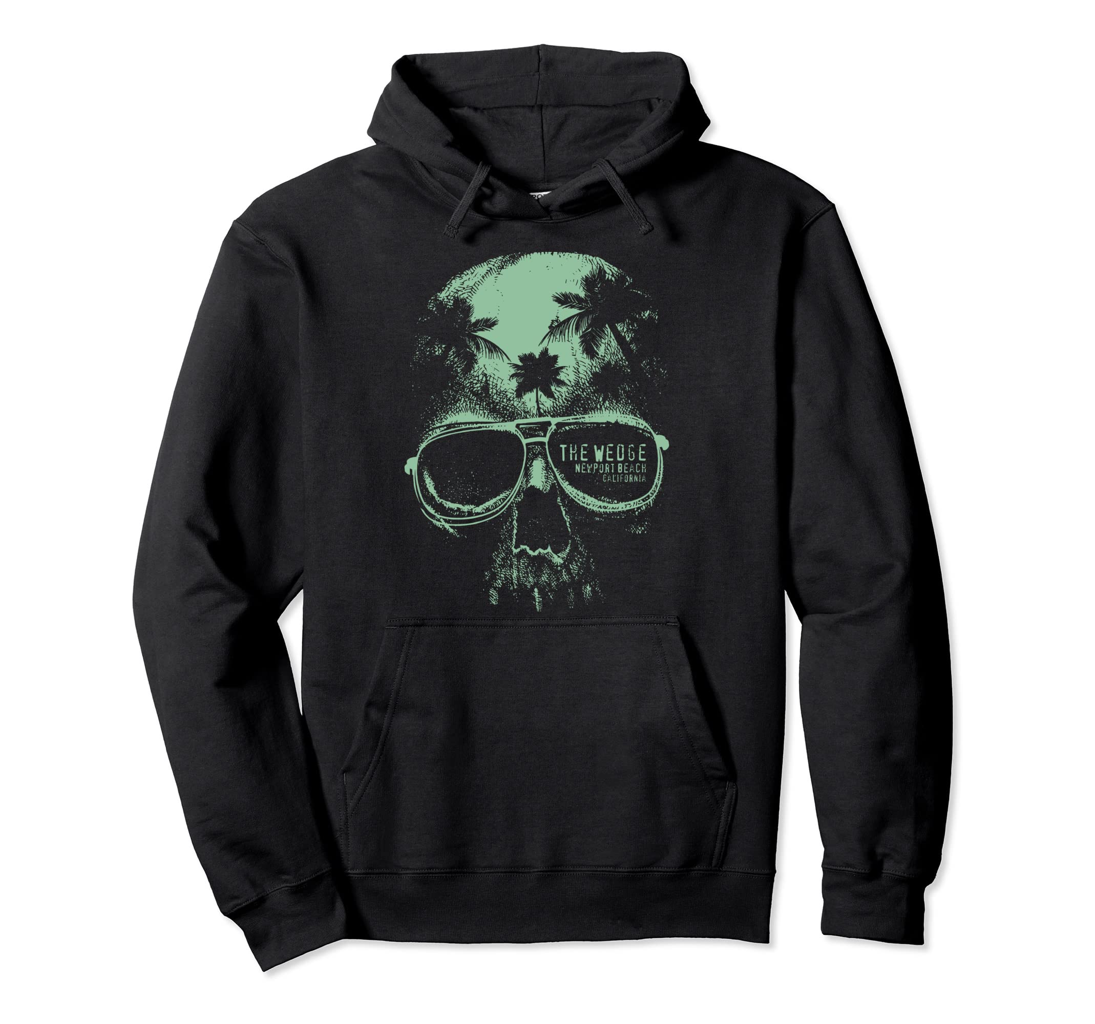 

Wedges Newport Beach Skull Summer California Surfing Hoodie чёрный