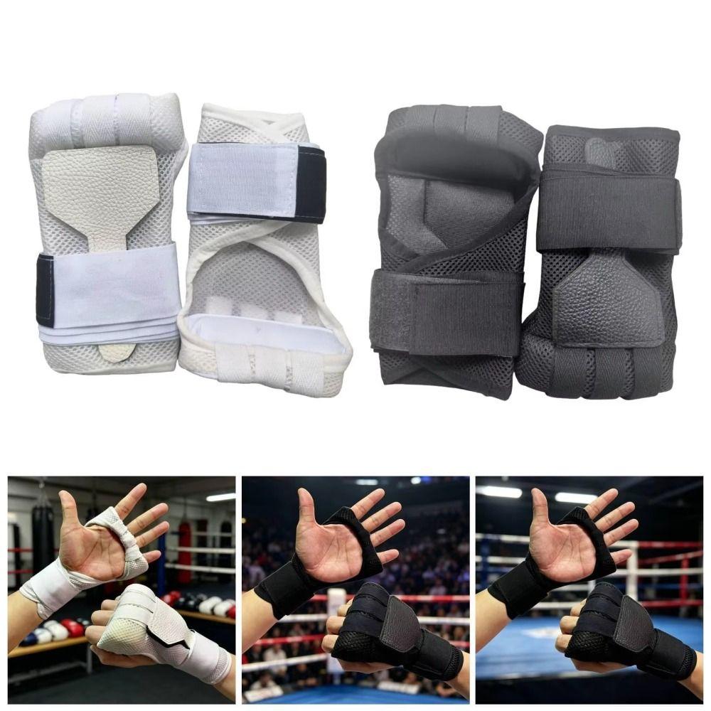 Quick Strap Boxing Gloves Half Finger Boxing Training Gloves Workout Muay Thai Gloves Fitness