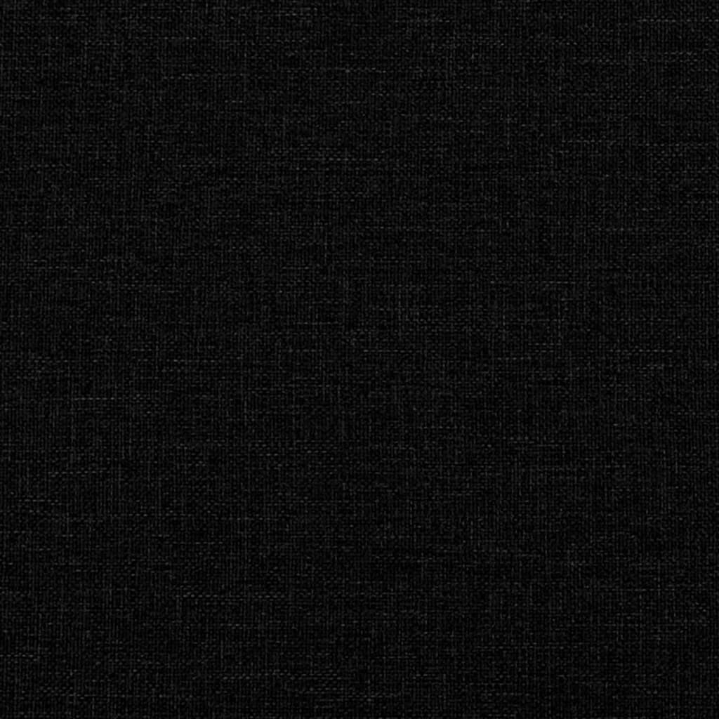 Daybed Black 100x200 Cm Fabric