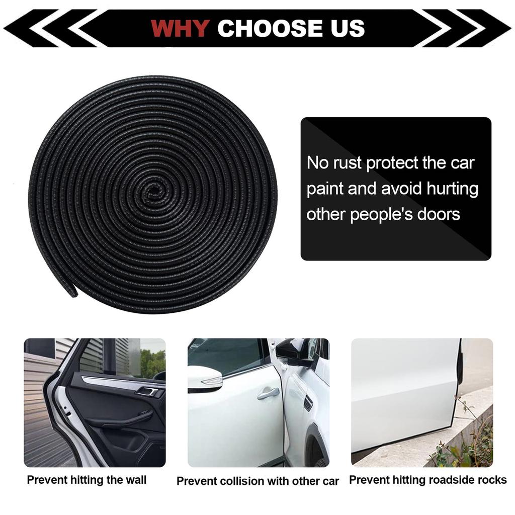 MRCPRIAN Door Edge Car Door No Adhesive Car Rubber Car Trim Door Protector Seal Sedan Truck SUV ATV Protector, Protector, Required, Accessory,