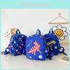 Adorable Cartoon Dinosaur Print Children's Backpack Lightweight Canvas School Bag