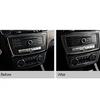 Carbon Fiber Inner Center Console CD Panel Trim For Benz GLE W166 2015-2018