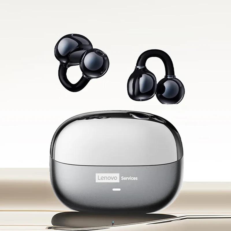 Cuffie Wireless Originali Lenovo LE302 Bluetooth 6.0 Auricolari con Clip da Orecchio Cuffie Sportive per Musica Stereo HIFI con Cancellazione del Rumore