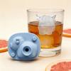 Vassoio per cubetti di ghiaccio in silicone a forma di mucca, stampo flessibile per uso alimentare per whisky e cocktail, facile da sformare, lavabile in lavastoviglie, divertente accessorio da bar