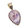 Natural Tiffany Stone 925 Solid Sterling Silver Gift TwoTone Pendant 1.25" I3J95