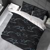 Parure de couette Étoile Mode Y2K Style Maison Literie Coton Doux Lavable Lit 3 Pièces Cadeau Dortoir Étudiant