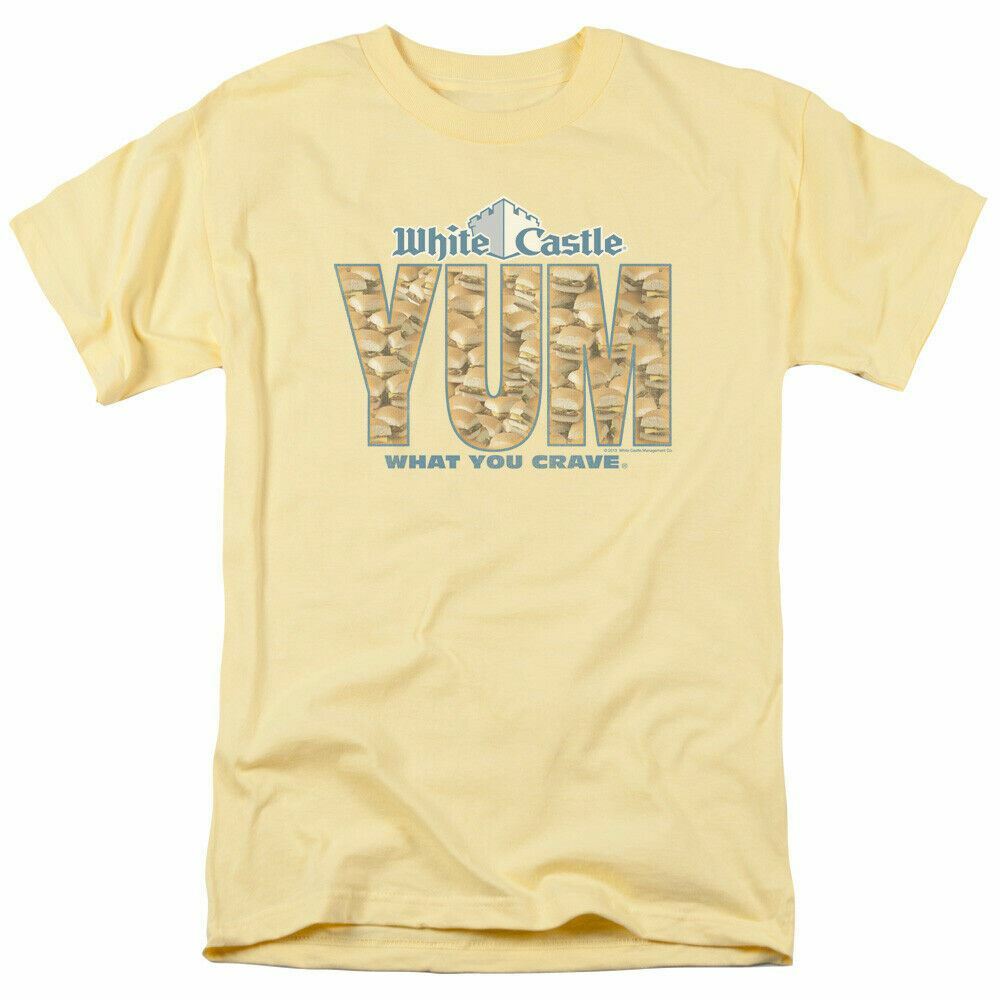 26 White Castle Yum T Shirt Mens Licensed Hamburger Tee Banana Unisex T-Shirt M