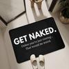 VIKAMA ‘GET NAKED’ Skurrile Fußmatte Wasserabsorbierend, Rutschfest Eingangsbereich Matte Badezimmer, Toiletten Teppich Heimdekoration
