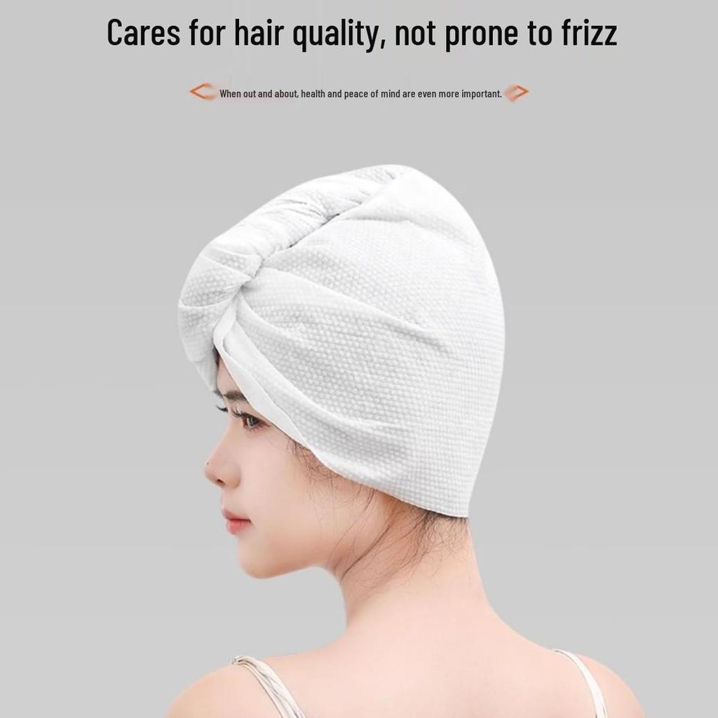 Super Absorbent Quick-Dry Hair Cap - Thick, Disposable Bath Towel Wrap for Travel