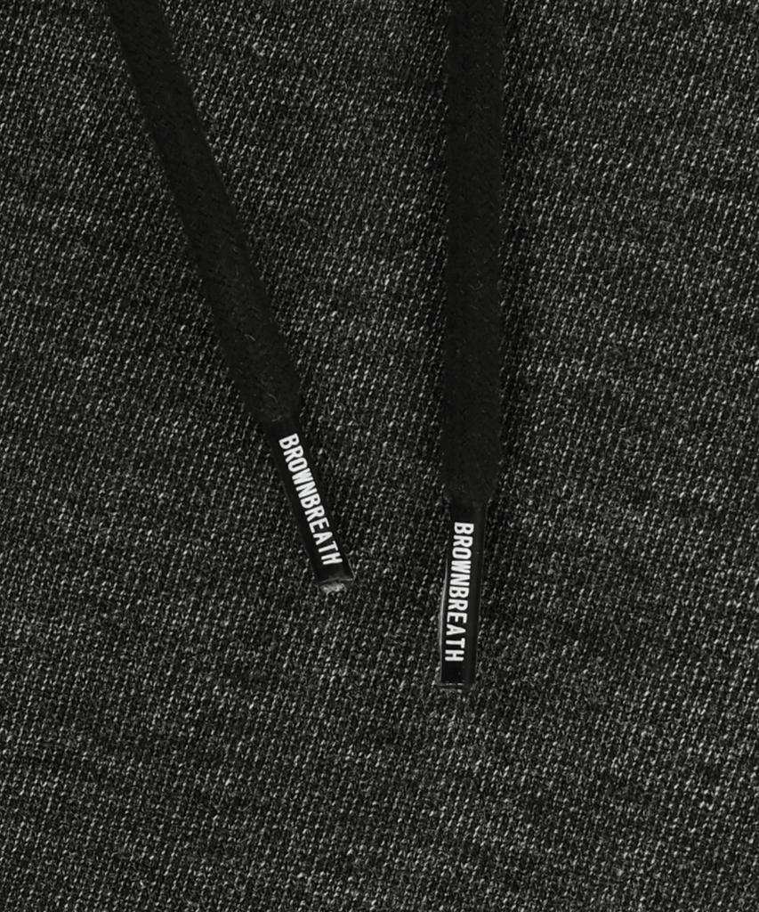 BROWNBREATH Tag Two Tuck Wide Denim Sweat Pants - Black