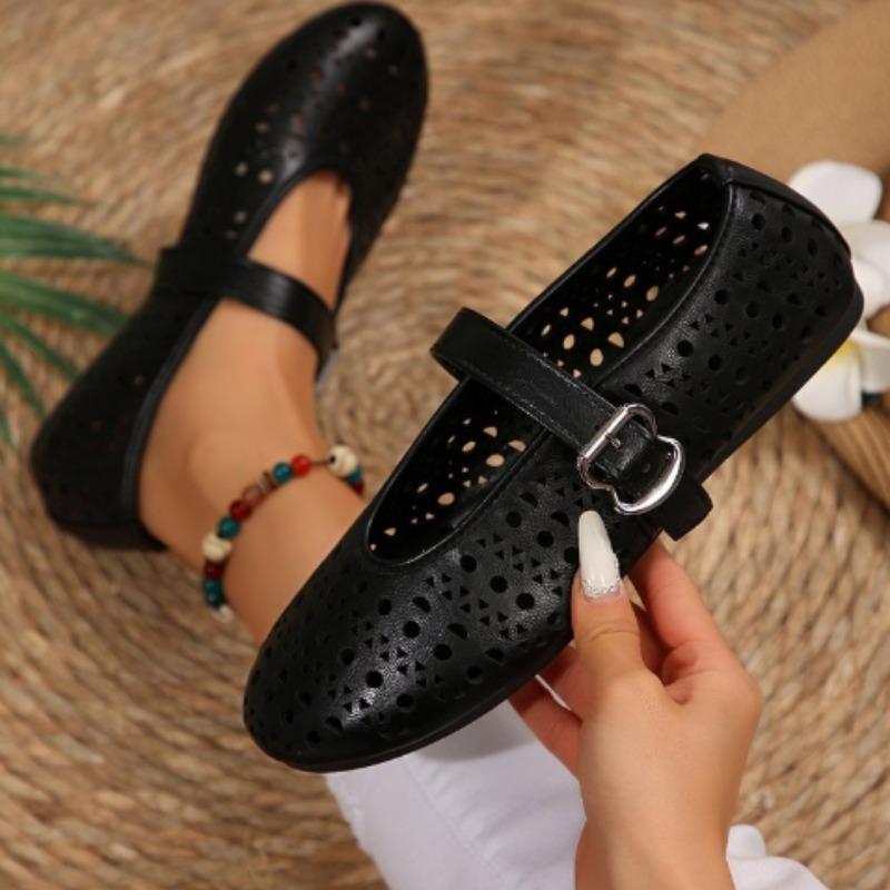 

Модная обувь с мелким вырезом Женские балетки Повседневные женские кроссовки Натуральная кожа Круглый носок Платье Балетки Лодочки Летние мокасины ПУ 36 чёрный