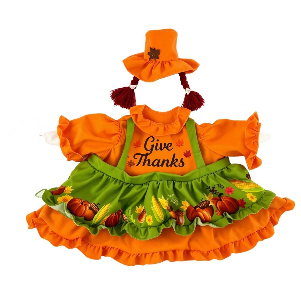 Thanksgiving Porch Outfit, Hooded Holiday Costume Clothes for Porch Decor